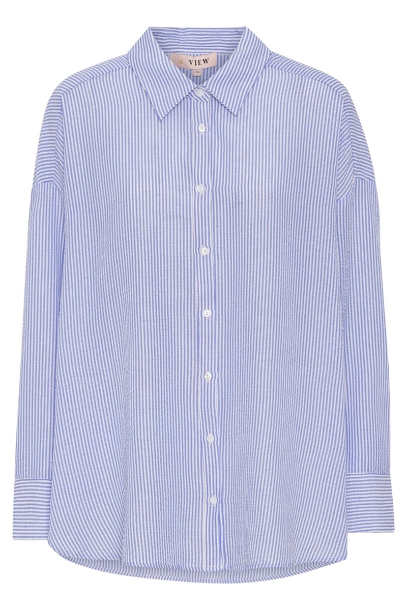 Billede af A-View - Skjorte - Sonja Shirt - Blue/white