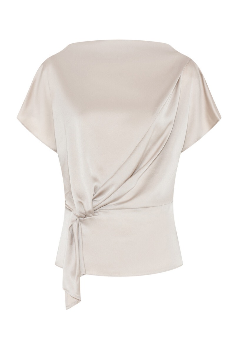 Bruuns Bazaar Bluse Women Acaciabbtinja Blouse Silver Cloud