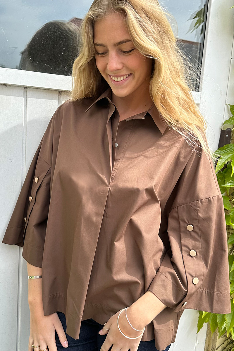Continue – Skjorte – Klara shirt – Brown
