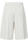 Y.A.S - Shorts - Dotly HW Long Shorts - Star White w. Black Dots (Levering midt juni)