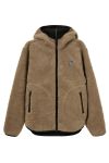 H2O - Jakke - Langli Hooded Pile Jacket - Oak