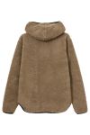 H2O - Jakke - Langli Hooded Pile Jacket - Oak