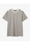 H2O - Basic Skagen Mens Striped Tee - Cream White/Navy