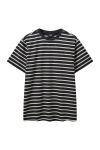H2O - T-shirt - Basic Skagen Mens Striped Tee - Navy/Cream White