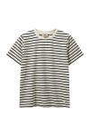 H2O - T-shirt - Basic Skagen Woman Striped Tee - Cream White/Navy