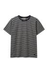 H2O - T-shirt - Basic Skagen Woman Striped Tee - Navy/Cream White