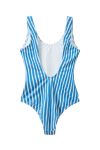 H2O - Badedragt - Stripe Swim Suit - King Blue