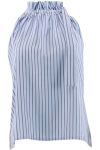 Continue - Top - Liva Poplin Stripe - Blue Stripe