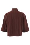 Continue - Skjorte - Mili Pinstripe Patch - Bordox Stripe
