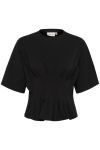 Gestuz - T-shirt - GZinez Tee - Black (Levering slut februar)