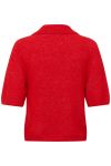 Gestuz - Strik - GZalpha ss polo pullover - Postbox Mélange