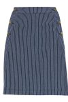 Continue - Nederdel - Gabby Skirt Stripe - Blue Stripe