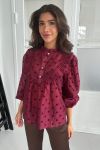 Continue - Bluse - Silke Dot - Bordaux
