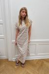Continue - Kjole - Frederikke Dress - Brown Stripe