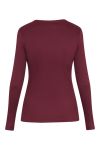 Sisters Point - Bluse - Eike-LS - Deep Bordeaux