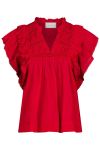 Neo Noir - Top - Jayla S Voile Top - Red
