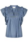 Neo Noir - Top - Jayla S Voile Top - Smoke Blue
