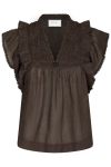 Neo Noir - Top - Jayla S Voile Top - Dark brown