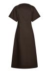 Neo Noir - Kjole - Illana Poplin Dress - Chocolate Brown