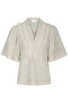 Neo Noir - Bluse - Evienne S Voile Top - Ivory
