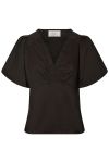 Neo Noir - Bluse - Irina Poplin Blouse - Chocolate Brown