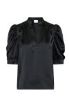 Neo Noir - Bluse - Roella Heavy Sateen Blouse - Black