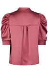 Neo Noir - Bluse - Roella Heavy Sateen Blouse - Cherry Pink