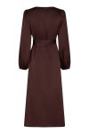 Neo Noir - Kjole - Rimini Heavy Sateen Dress - Burgundy