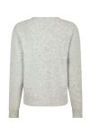 Neo Noir - Strik - Dina Soft Knit Blouse - Light Grey Melange