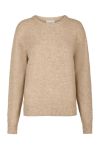 Neo Noir - Strik - Dina Soft Knit Blouse - Sand Melange