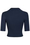 Neo Noir - Top - Balidira Knit Polo - Navy