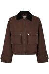 Neo Noir - Jakke - Rivera Canvas Boxy Jacket - Brown
