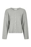 Neo Noir - Cardigan - Vilja Knit Cardigan - Light Grey Melange