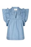 Neo Noir - Top - Jayla Denim Top - Light Blue