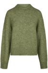 Neo Noir - Strik - Paulina Fluffy Knit Blouse - Dusty green