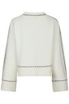 Neo Noir - Strik - Roeme Knit Stitch Blouse - Off White