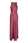 Neo Noir - Kjole - Celinie Heavy Sateen Dress - Cherry Pink
