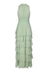 Neo Noir - Kjole - Marli Solid Chiffon Dress - Light green (Levering slut marts)