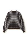 Noella - Strik - N-Mafalda Knit - Brown Blue Stripe