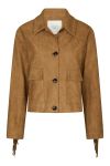 Neo Noir - Jakke - Lauron Faux Suede Jacket - Cognac