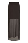 Neo Noir - Nederdel - Marlise Mesh Skirt - Dark brown