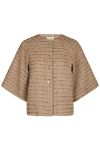 Neo Noir - Jakke - Rosella Boucle Mini Jacket - Taupe