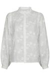 Neo Noir - Skjorte - Oda Deco Emb Shirt - White