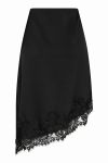 Neo Noir - Nederdel - Fiora Lace Skirt - Black