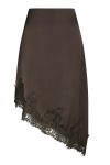 Neo Noir - Nederdel - Fiora Lace Skirt - Dark brown