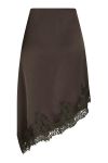 Neo Noir - Nederdel - Fiora Lace Skirt - Dark brown