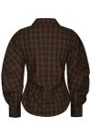 Neo Noir - Skjorte - Neoella Check Shirt - Dark brown