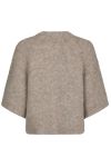 Neo Noir - Strik - Amaya Fluffy Knit Cardigan - Beige Melange