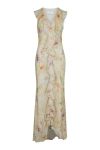 Neo Noir - Kjole - Zella Chiffon Print Dress - Dusty Yellow