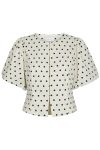 Neo Noir - Bluse - Anela Dot Blouse - White